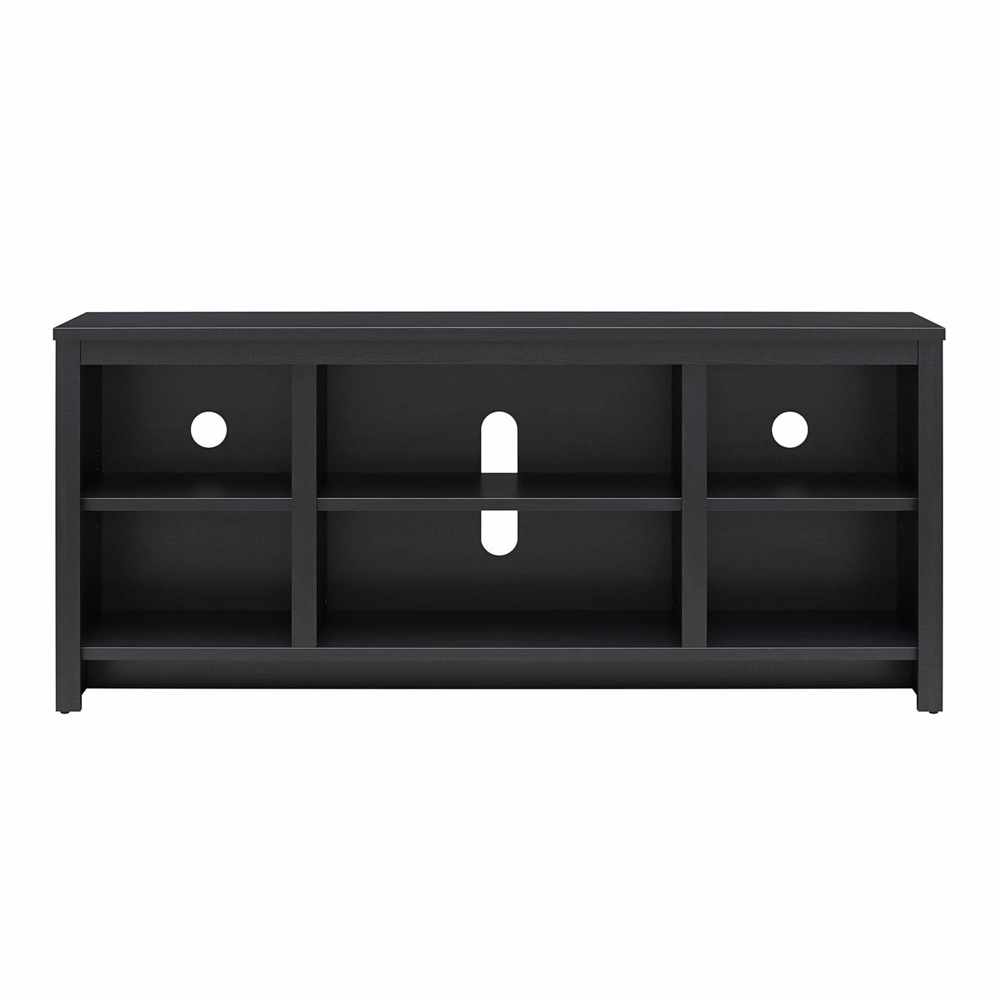 Parsons TV Stand for Tvs up to 50", Black Oak Finish