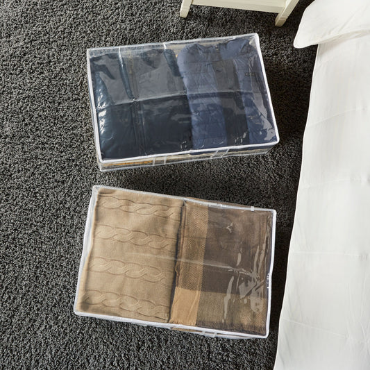 2Pack Clear PEVA Underbed Storage Organizer