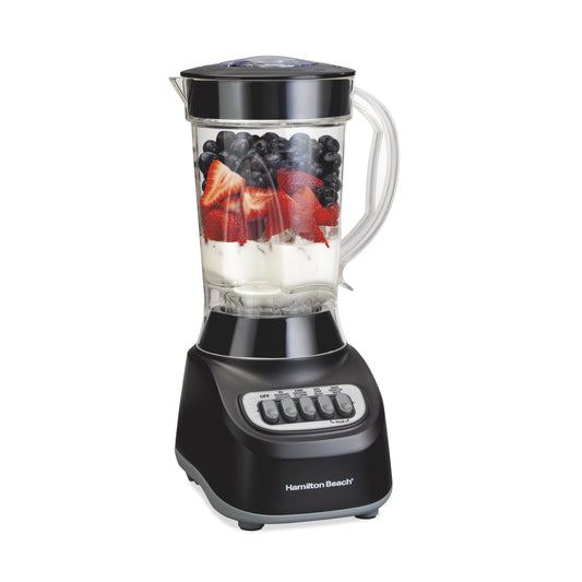 Smoothie Blender, 48 Oz. Jar, Stainless Steel Blade, 12 Blending Functions, Black