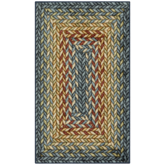 Marion Bohemian Braided Multicolor Area Rug