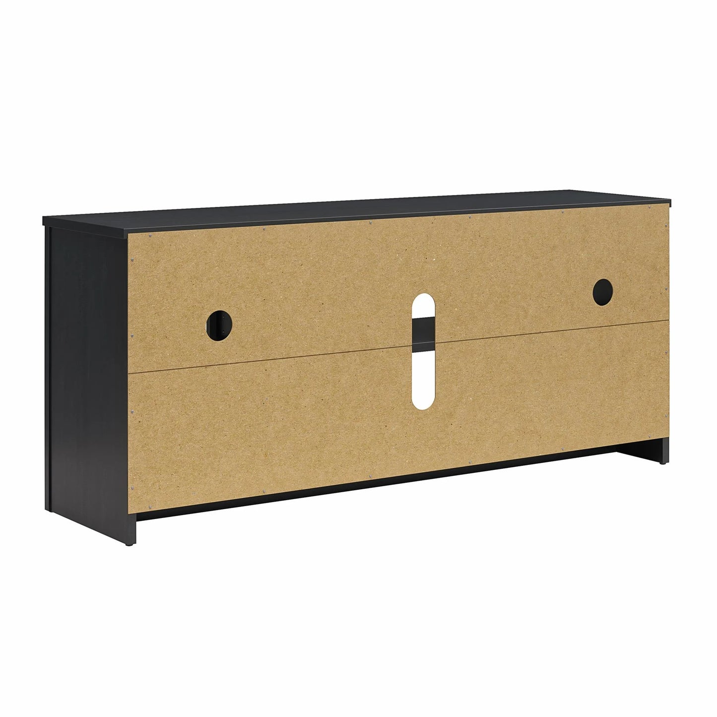 Parsons TV Stand for Tvs up to 50", Black Oak Finish